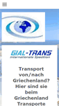 Mobile Screenshot of gial-trans.de